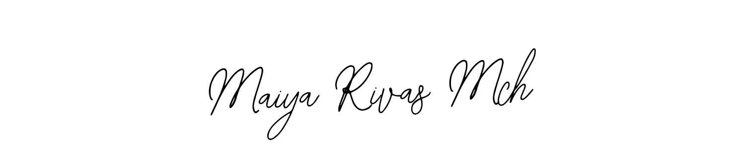 Design your own signature with our free online signature maker. With this signature software, you can create a handwritten (Bearetta-2O07w) signature for name Maiya Rivas Mch. Maiya Rivas Mch signature style 12 images and pictures png