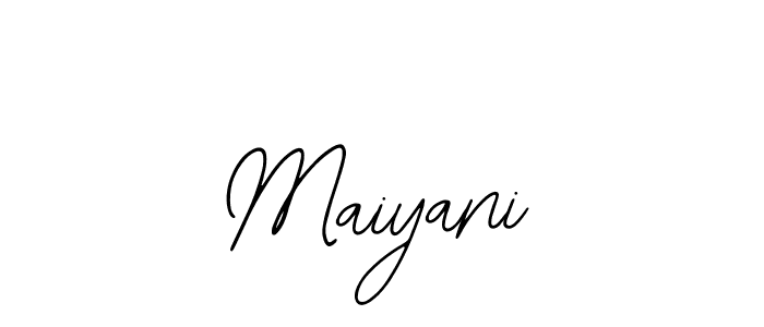 How to make Maiyani signature? Bearetta-2O07w is a professional autograph style. Create handwritten signature for Maiyani name. Maiyani signature style 12 images and pictures png