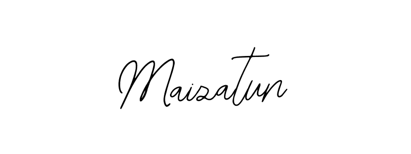 if you are searching for the best signature style for your name Maizatun. so please give up your signature search. here we have designed multiple signature styles  using Bearetta-2O07w. Maizatun signature style 12 images and pictures png
