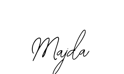 How to make Majda name signature. Use Bearetta-2O07w style for creating short signs online. This is the latest handwritten sign. Majda signature style 12 images and pictures png