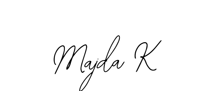 Similarly Bearetta-2O07w is the best handwritten signature design. Signature creator online .You can use it as an online autograph creator for name Majda K. Majda K signature style 12 images and pictures png