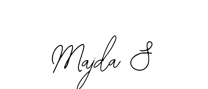 The best way (Bearetta-2O07w) to make a short signature is to pick only two or three words in your name. The name Majda S include a total of six letters. For converting this name. Majda S signature style 12 images and pictures png