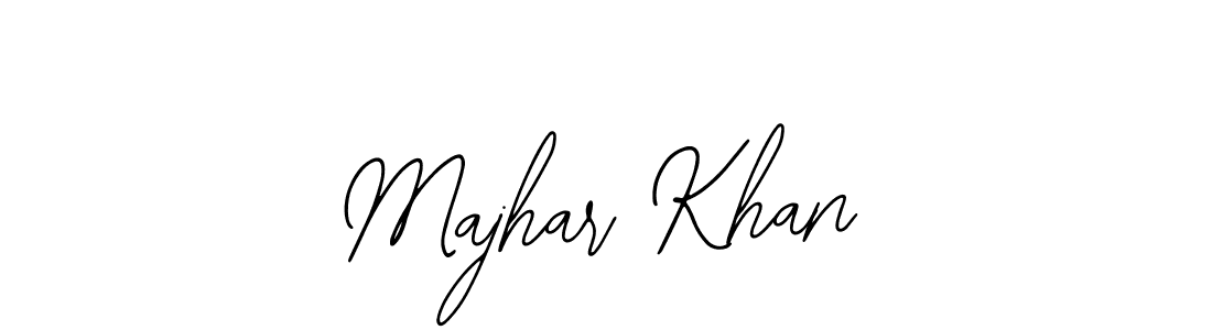 Also You can easily find your signature by using the search form. We will create Majhar Khan name handwritten signature images for you free of cost using Bearetta-2O07w sign style. Majhar Khan signature style 12 images and pictures png