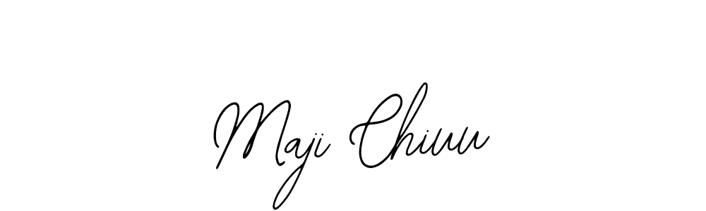 Design your own signature with our free online signature maker. With this signature software, you can create a handwritten (Bearetta-2O07w) signature for name Maji Chiuu. Maji Chiuu signature style 12 images and pictures png