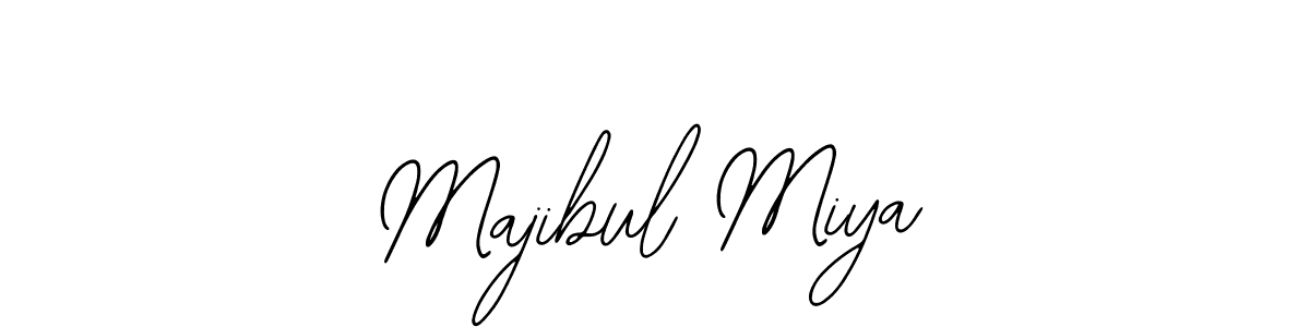 Use a signature maker to create a handwritten signature online. With this signature software, you can design (Bearetta-2O07w) your own signature for name Majibul Miya. Majibul Miya signature style 12 images and pictures png