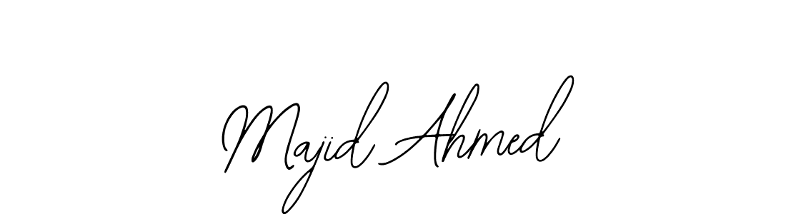 You should practise on your own different ways (Bearetta-2O07w) to write your name (Majid Ahmed) in signature. don't let someone else do it for you. Majid Ahmed signature style 12 images and pictures png