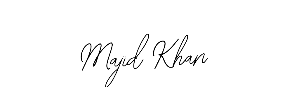 You should practise on your own different ways (Bearetta-2O07w) to write your name (Majid Khan) in signature. don't let someone else do it for you. Majid Khan signature style 12 images and pictures png