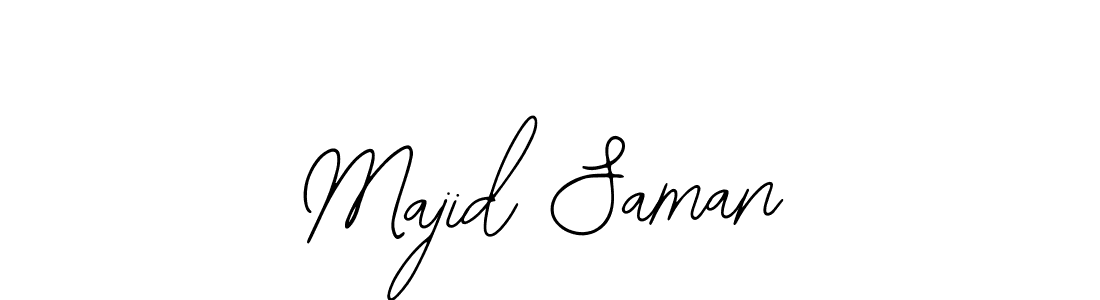 How to make Majid Saman name signature. Use Bearetta-2O07w style for creating short signs online. This is the latest handwritten sign. Majid Saman signature style 12 images and pictures png