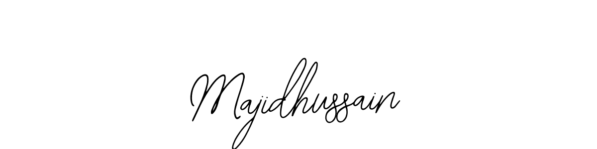 How to make Majidhussain name signature. Use Bearetta-2O07w style for creating short signs online. This is the latest handwritten sign. Majidhussain signature style 12 images and pictures png