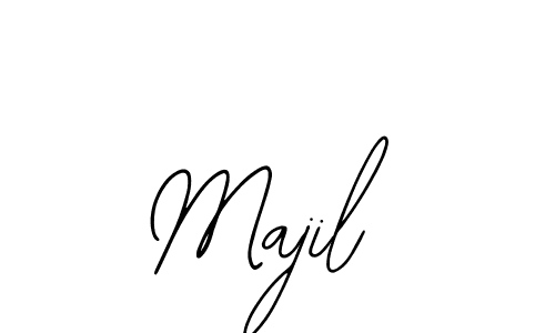 Use a signature maker to create a handwritten signature online. With this signature software, you can design (Bearetta-2O07w) your own signature for name Majil. Majil signature style 12 images and pictures png