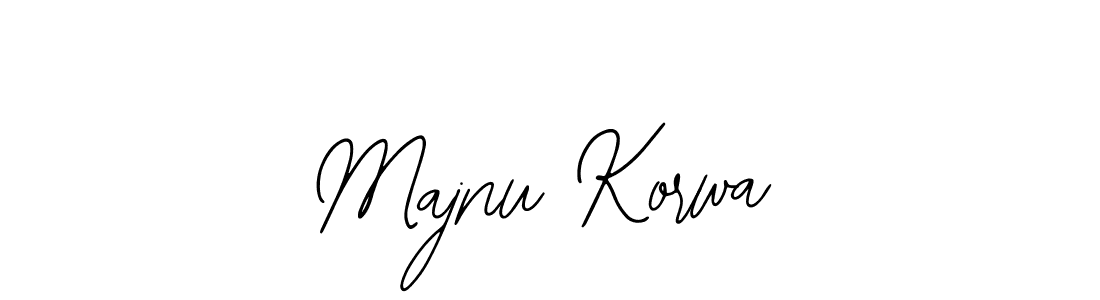 Use a signature maker to create a handwritten signature online. With this signature software, you can design (Bearetta-2O07w) your own signature for name Majnu Korwa. Majnu Korwa signature style 12 images and pictures png