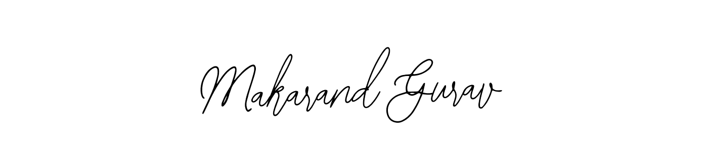 Use a signature maker to create a handwritten signature online. With this signature software, you can design (Bearetta-2O07w) your own signature for name Makarand Gurav. Makarand Gurav signature style 12 images and pictures png