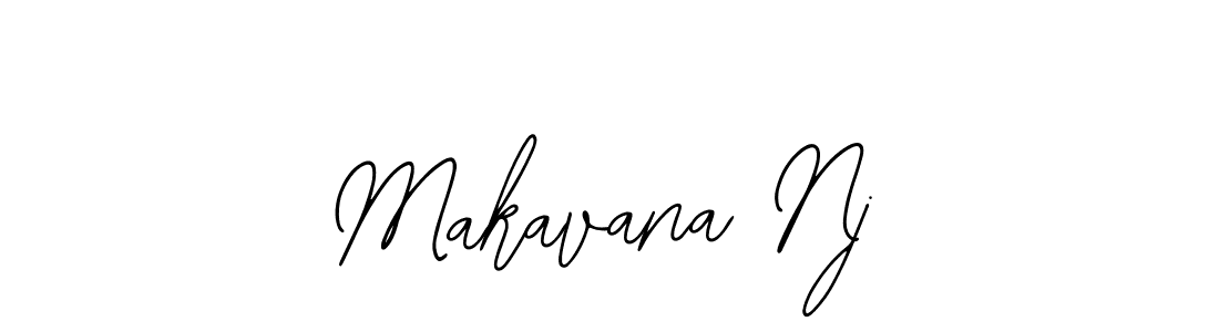 How to make Makavana Nj signature? Bearetta-2O07w is a professional autograph style. Create handwritten signature for Makavana Nj name. Makavana Nj signature style 12 images and pictures png