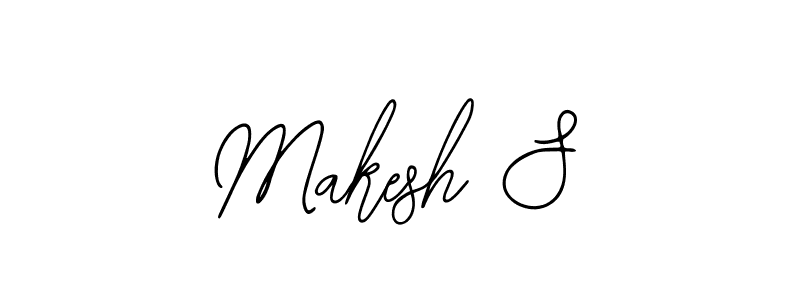 You can use this online signature creator to create a handwritten signature for the name Makesh S. This is the best online autograph maker. Makesh S signature style 12 images and pictures png