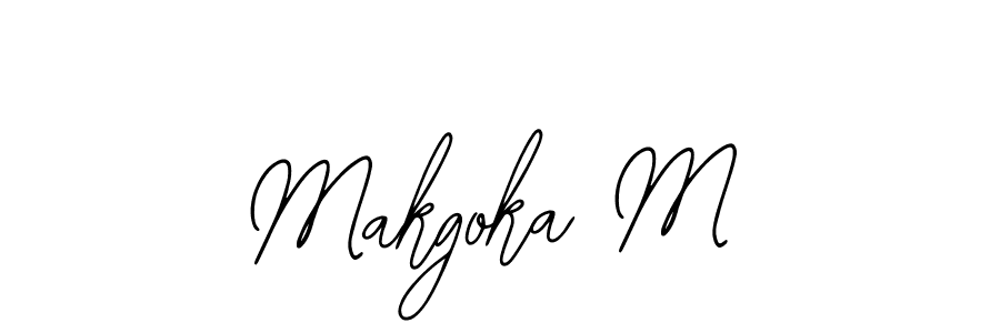 Create a beautiful signature design for name Makgoka M. With this signature (Bearetta-2O07w) fonts, you can make a handwritten signature for free. Makgoka M signature style 12 images and pictures png