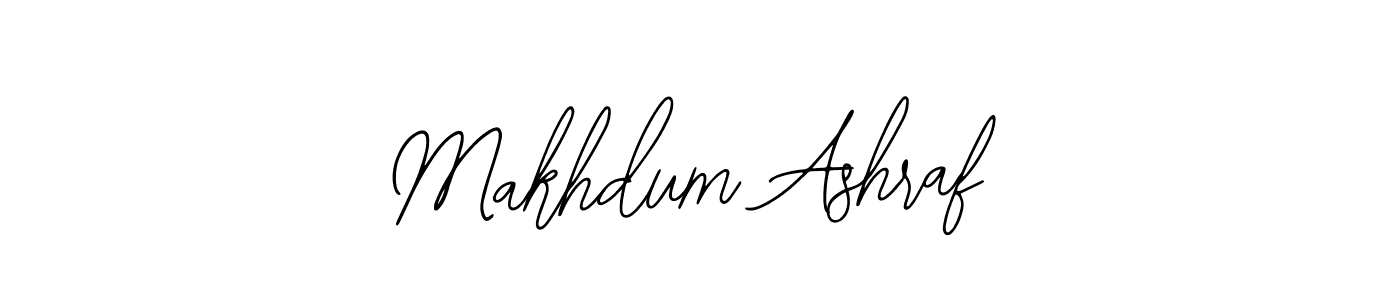 Use a signature maker to create a handwritten signature online. With this signature software, you can design (Bearetta-2O07w) your own signature for name Makhdum Ashraf. Makhdum Ashraf signature style 12 images and pictures png