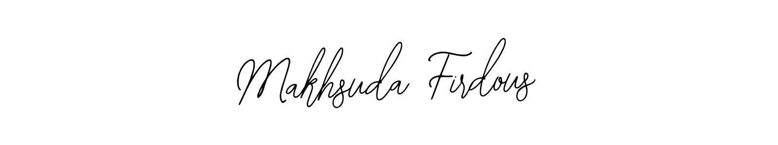 Design your own signature with our free online signature maker. With this signature software, you can create a handwritten (Bearetta-2O07w) signature for name Makhsuda Firdous. Makhsuda Firdous signature style 12 images and pictures png