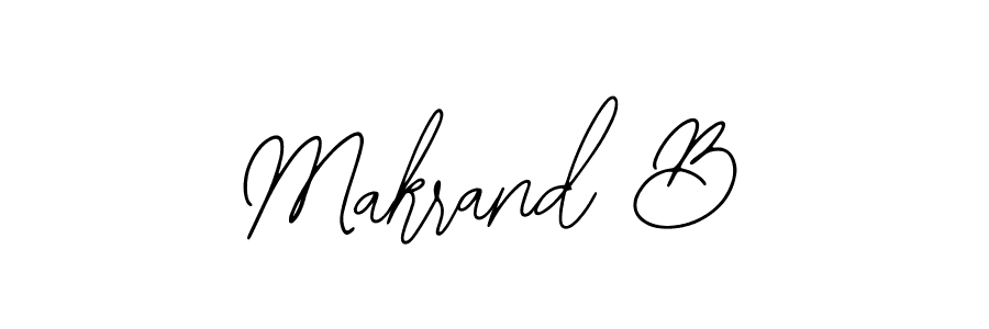 Make a beautiful signature design for name Makrand B. With this signature (Bearetta-2O07w) style, you can create a handwritten signature for free. Makrand B signature style 12 images and pictures png