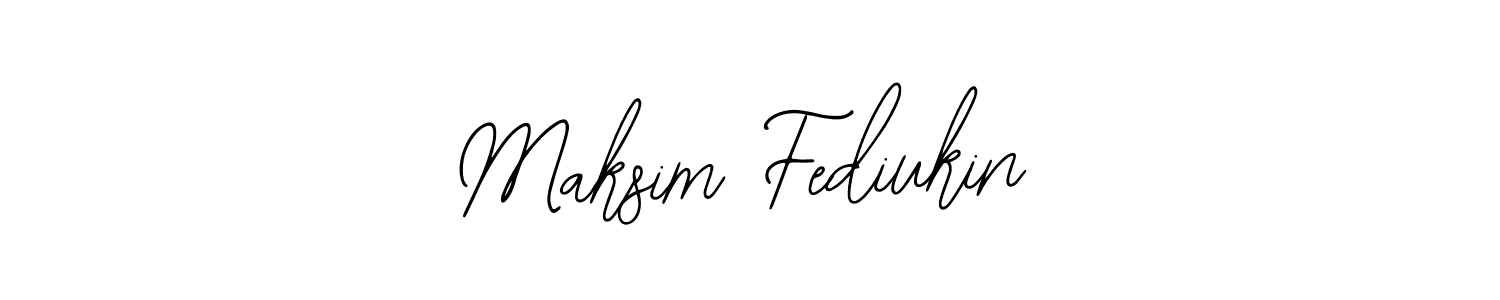 Make a beautiful signature design for name Maksim Fediukin. With this signature (Bearetta-2O07w) style, you can create a handwritten signature for free. Maksim Fediukin signature style 12 images and pictures png