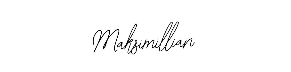 Use a signature maker to create a handwritten signature online. With this signature software, you can design (Bearetta-2O07w) your own signature for name Maksimillian. Maksimillian signature style 12 images and pictures png