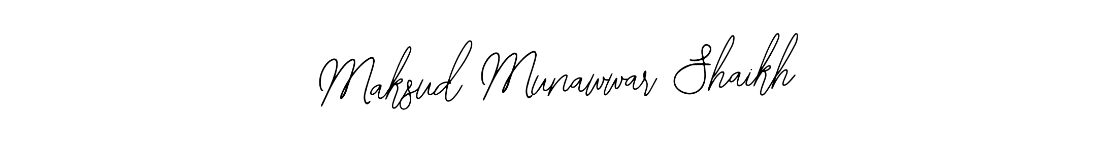 Design your own signature with our free online signature maker. With this signature software, you can create a handwritten (Bearetta-2O07w) signature for name Maksud Munawwar Shaikh. Maksud Munawwar Shaikh signature style 12 images and pictures png