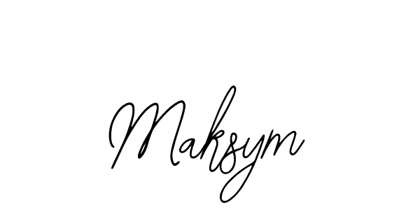 Use a signature maker to create a handwritten signature online. With this signature software, you can design (Bearetta-2O07w) your own signature for name Maksym. Maksym signature style 12 images and pictures png