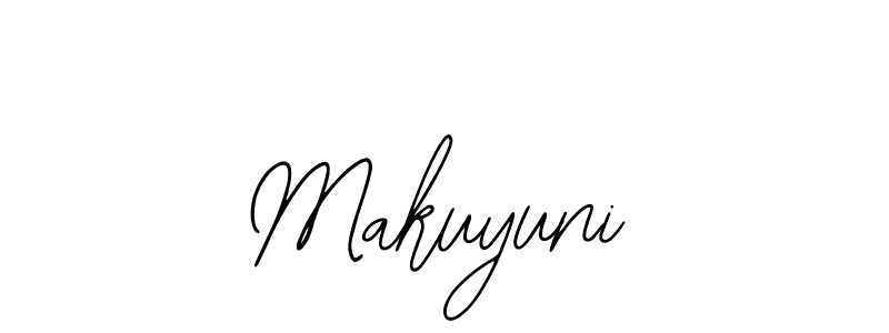 How to make Makuyuni name signature. Use Bearetta-2O07w style for creating short signs online. This is the latest handwritten sign. Makuyuni signature style 12 images and pictures png