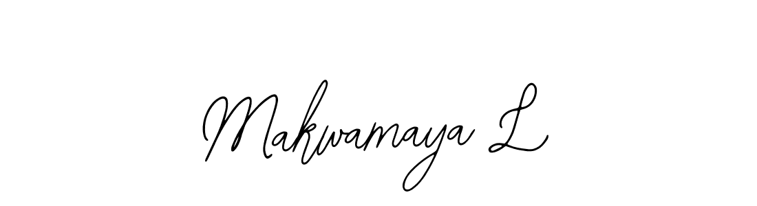 Bearetta-2O07w is a professional signature style that is perfect for those who want to add a touch of class to their signature. It is also a great choice for those who want to make their signature more unique. Get Makwamaya L name to fancy signature for free. Makwamaya L signature style 12 images and pictures png