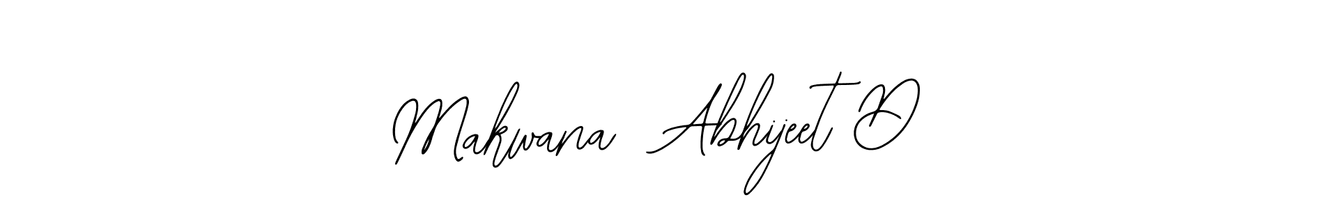 How to make Makwana  Abhijeet D name signature. Use Bearetta-2O07w style for creating short signs online. This is the latest handwritten sign. Makwana  Abhijeet D signature style 12 images and pictures png