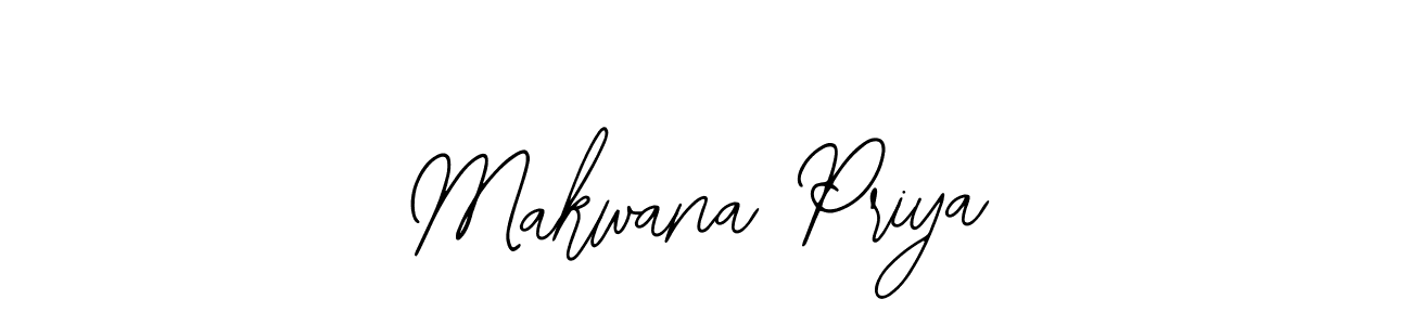 How to make Makwana Priya signature? Bearetta-2O07w is a professional autograph style. Create handwritten signature for Makwana Priya name. Makwana Priya signature style 12 images and pictures png