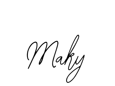 Similarly Bearetta-2O07w is the best handwritten signature design. Signature creator online .You can use it as an online autograph creator for name Maky. Maky signature style 12 images and pictures png