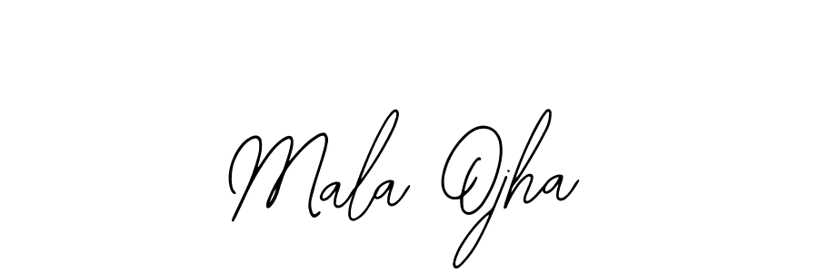 if you are searching for the best signature style for your name Mala Ojha. so please give up your signature search. here we have designed multiple signature styles  using Bearetta-2O07w. Mala Ojha signature style 12 images and pictures png