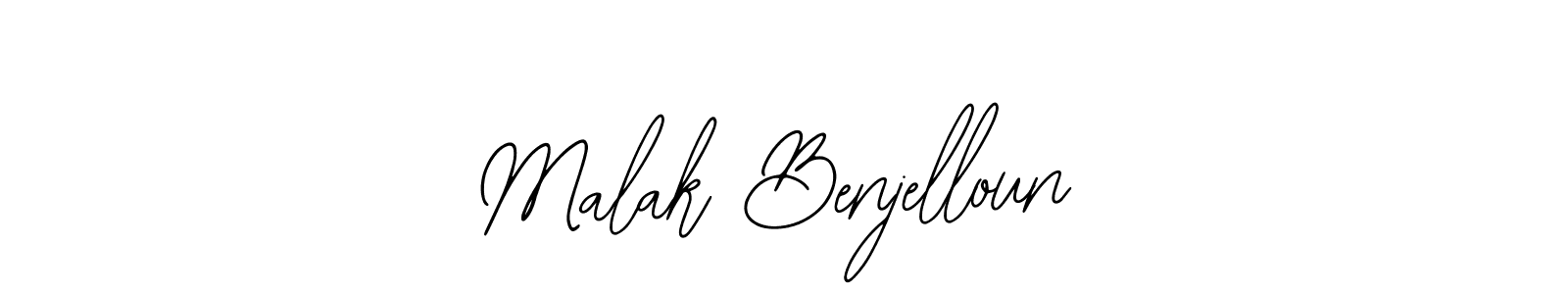 Make a beautiful signature design for name Malak Benjelloun. With this signature (Bearetta-2O07w) style, you can create a handwritten signature for free. Malak Benjelloun signature style 12 images and pictures png