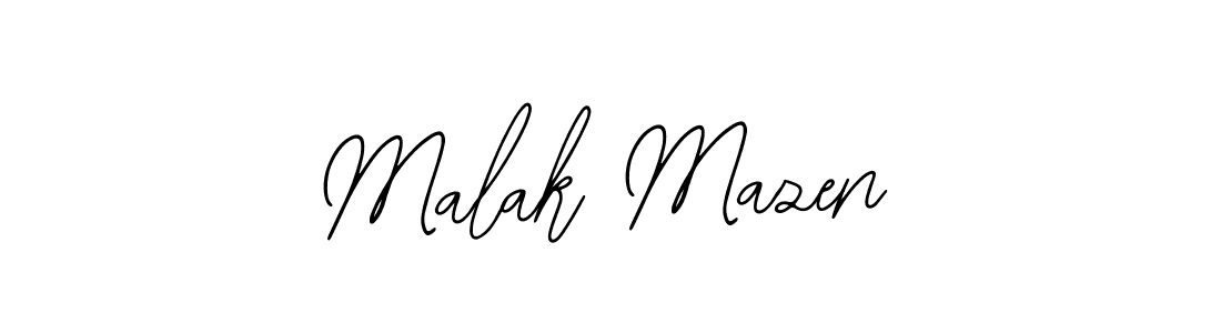 Create a beautiful signature design for name Malak Mazen. With this signature (Bearetta-2O07w) fonts, you can make a handwritten signature for free. Malak Mazen signature style 12 images and pictures png