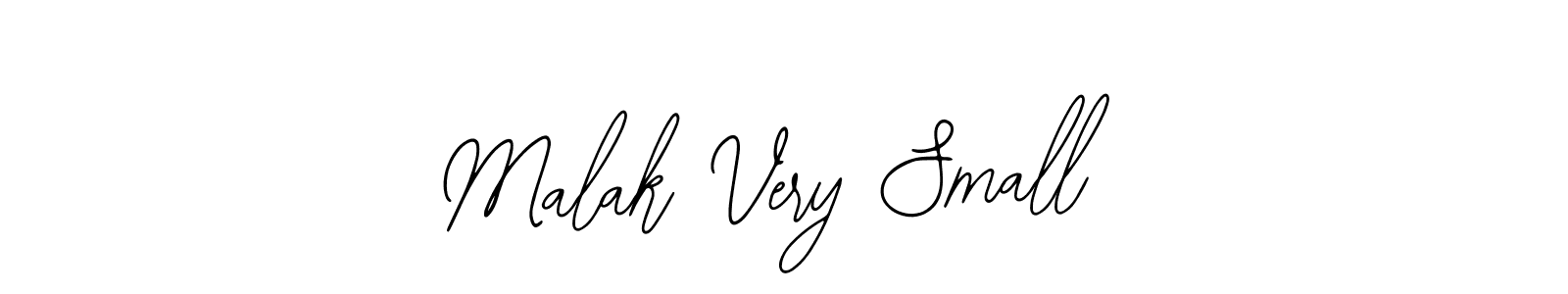 Design your own signature with our free online signature maker. With this signature software, you can create a handwritten (Bearetta-2O07w) signature for name Malak Very Small. Malak Very Small signature style 12 images and pictures png