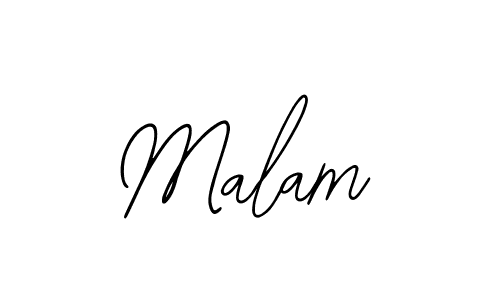 Design your own signature with our free online signature maker. With this signature software, you can create a handwritten (Bearetta-2O07w) signature for name Malam. Malam signature style 12 images and pictures png