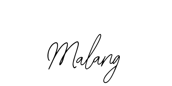 You should practise on your own different ways (Bearetta-2O07w) to write your name (Malang) in signature. don't let someone else do it for you. Malang signature style 12 images and pictures png