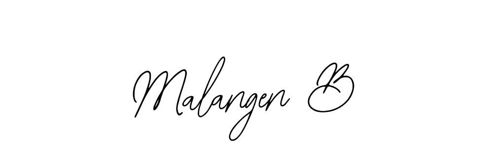 Bearetta-2O07w is a professional signature style that is perfect for those who want to add a touch of class to their signature. It is also a great choice for those who want to make their signature more unique. Get Malangen B name to fancy signature for free. Malangen B signature style 12 images and pictures png