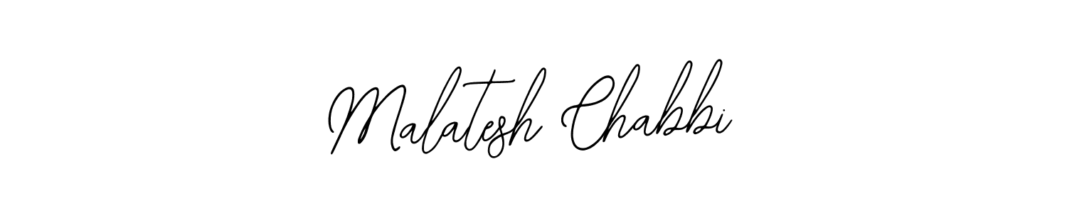 Use a signature maker to create a handwritten signature online. With this signature software, you can design (Bearetta-2O07w) your own signature for name Malatesh Chabbi. Malatesh Chabbi signature style 12 images and pictures png