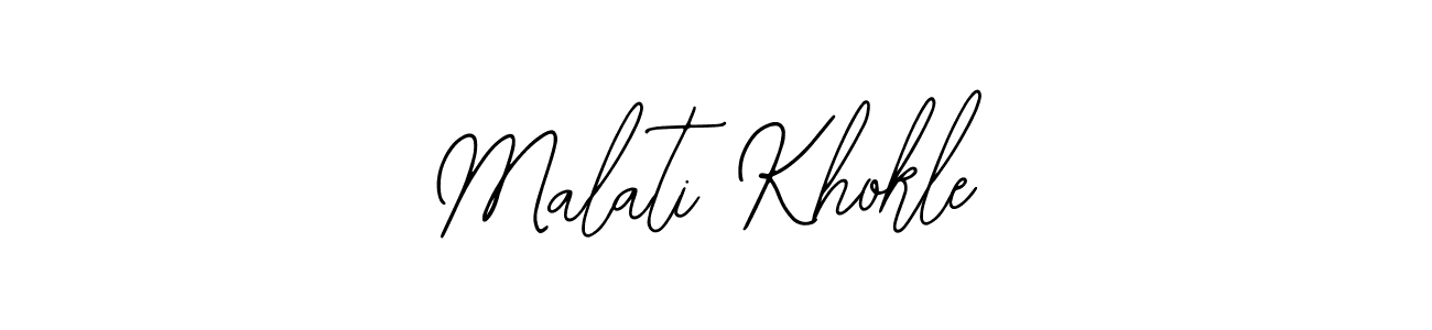 Check out images of Autograph of Malati Khokle name. Actor Malati Khokle Signature Style. Bearetta-2O07w is a professional sign style online. Malati Khokle signature style 12 images and pictures png
