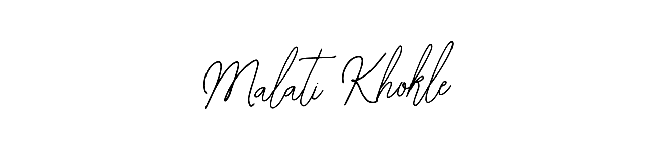 Check out images of Autograph of Malati Khokle name. Actor Malati Khokle Signature Style. Bearetta-2O07w is a professional sign style online. Malati Khokle signature style 12 images and pictures png