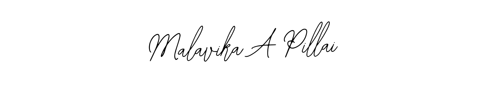 Create a beautiful signature design for name Malavika A Pillai. With this signature (Bearetta-2O07w) fonts, you can make a handwritten signature for free. Malavika A Pillai signature style 12 images and pictures png