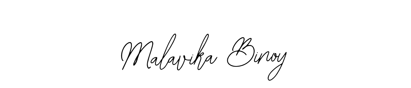 How to make Malavika Binoy name signature. Use Bearetta-2O07w style for creating short signs online. This is the latest handwritten sign. Malavika Binoy signature style 12 images and pictures png