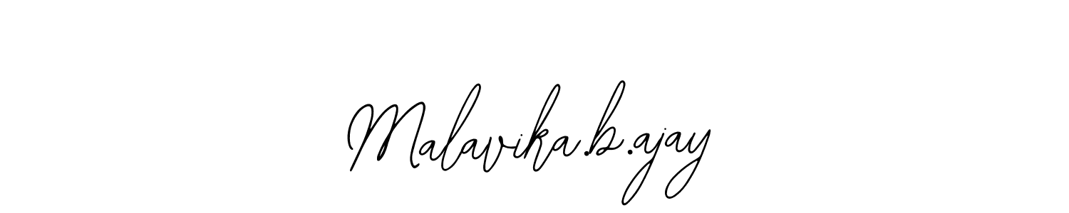 Use a signature maker to create a handwritten signature online. With this signature software, you can design (Bearetta-2O07w) your own signature for name Malavika.b.ajay. Malavika.b.ajay signature style 12 images and pictures png