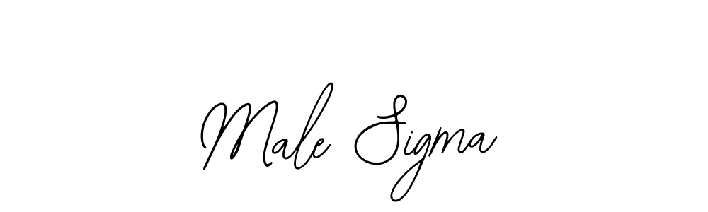 Use a signature maker to create a handwritten signature online. With this signature software, you can design (Bearetta-2O07w) your own signature for name Male Sigma. Male Sigma signature style 12 images and pictures png