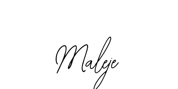 Create a beautiful signature design for name Maleje. With this signature (Bearetta-2O07w) fonts, you can make a handwritten signature for free. Maleje signature style 12 images and pictures png