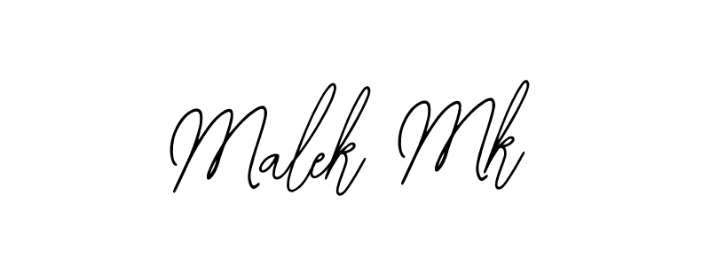 How to make Malek Mk name signature. Use Bearetta-2O07w style for creating short signs online. This is the latest handwritten sign. Malek Mk signature style 12 images and pictures png