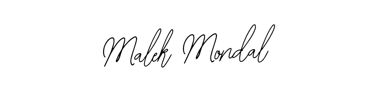 How to make Malek Mondal signature? Bearetta-2O07w is a professional autograph style. Create handwritten signature for Malek Mondal name. Malek Mondal signature style 12 images and pictures png