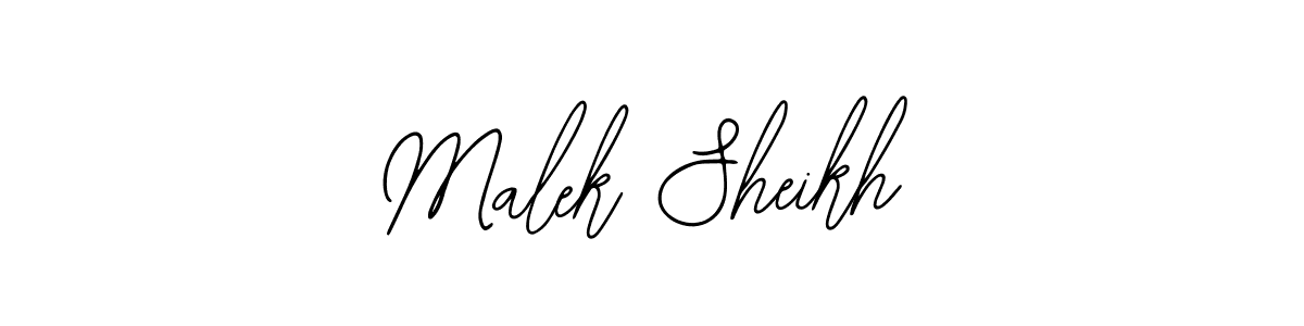 Use a signature maker to create a handwritten signature online. With this signature software, you can design (Bearetta-2O07w) your own signature for name Malek Sheikh. Malek Sheikh signature style 12 images and pictures png