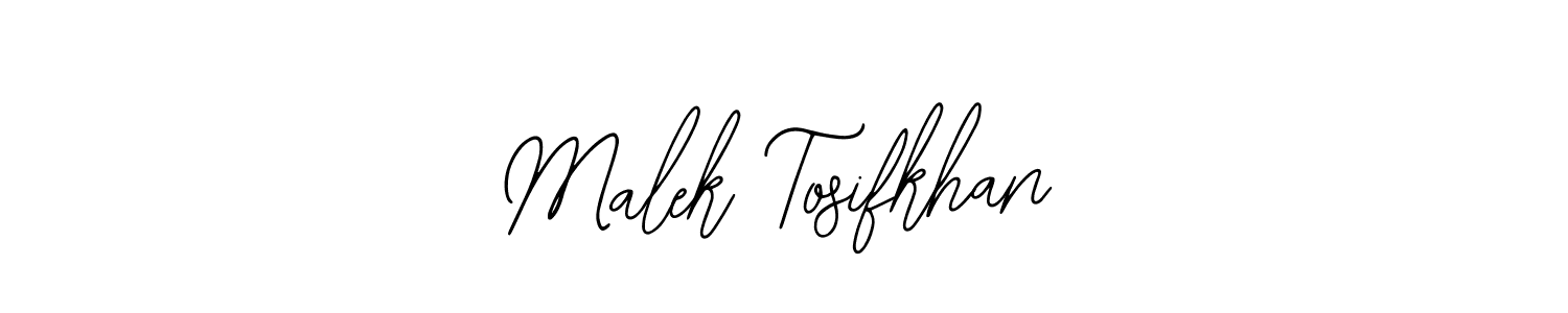 Create a beautiful signature design for name Malek Tosifkhan. With this signature (Bearetta-2O07w) fonts, you can make a handwritten signature for free. Malek Tosifkhan signature style 12 images and pictures png